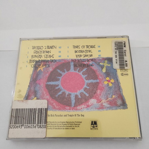 Temple Of The Dog CD album like new, rock