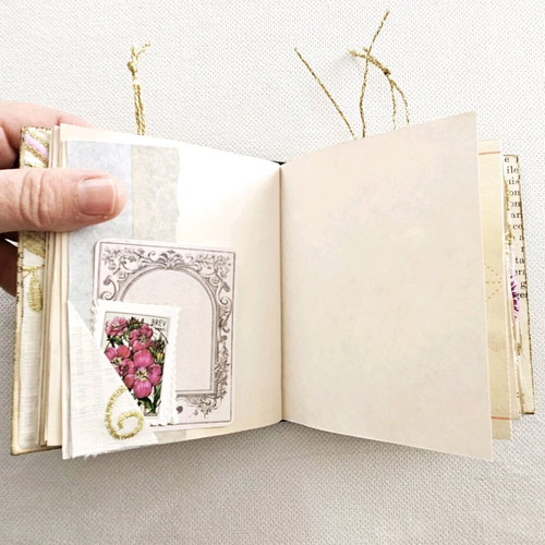 Purple Heart handmade mini notebook like new
