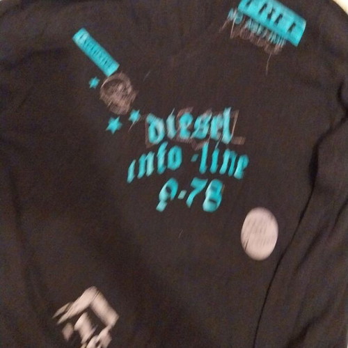 Diesel thin sweater large like new, black