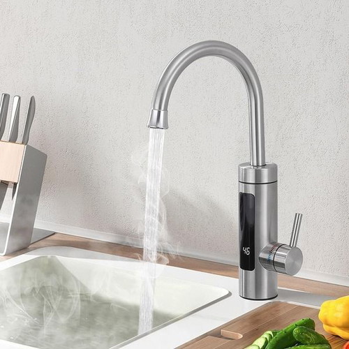 HOMELODY electric kitchen faucet with 3000W instant water heater, LED display