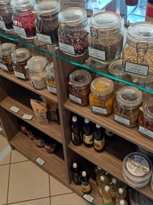 Γόνδολες για επαγγελματική χρήση σαν καινούργιες, 2 τεμάχια με γυάλινη επιφάνεια