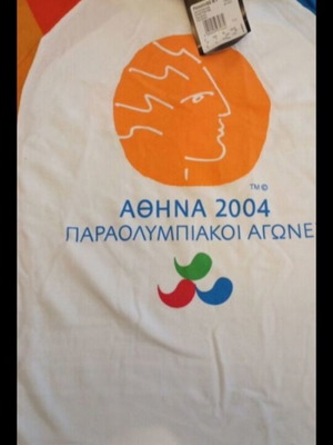 Authentic Athens 2004 Paralympic Games Poloshirt unused