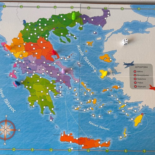 Board game Taxidevontas stin Ellada like new