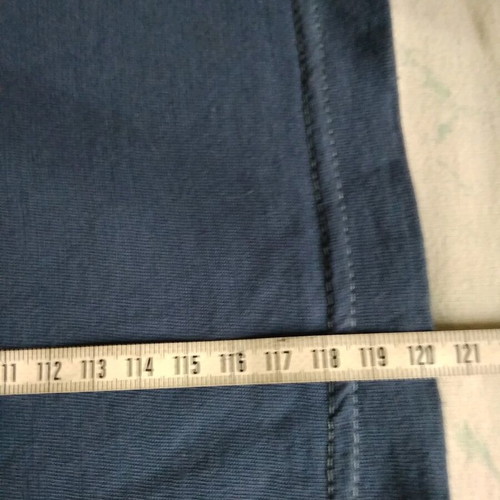 Long cotton ribbed dress used with lace trim on collar
