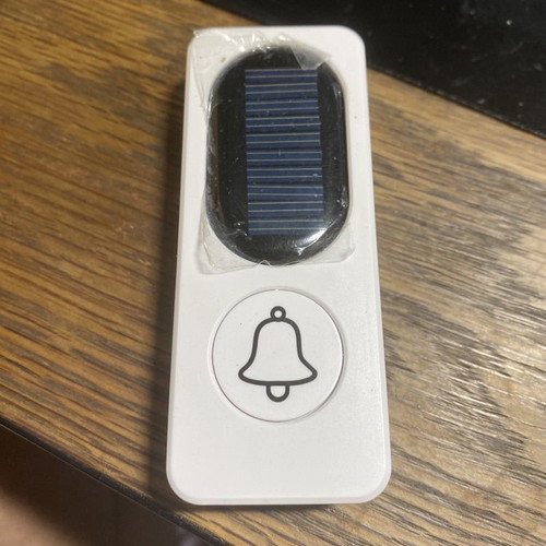 Wireless solar doorbell with 2 receivers new