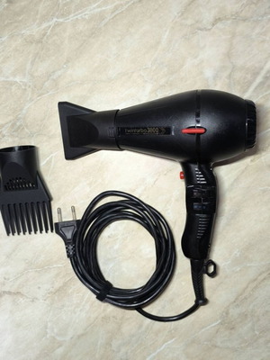 Parlux Twin Turbo 3800 hairdryer used, professional 1750/2100W