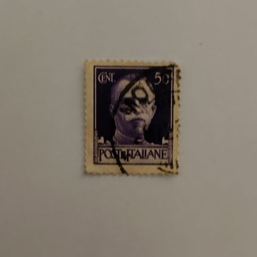 Italian collectible stamp 50 Centesimi like new