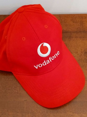 Vodafone Jockey Cap collectible, red, new