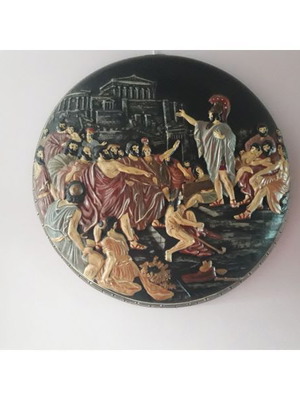 Κεραμικά κάδρα μεταχειρισμένα σε σχήμα αρχαιοελληνικής ασπίδας