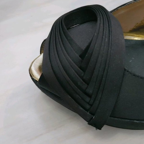Ted Baker satin black pumps used, size 40.5