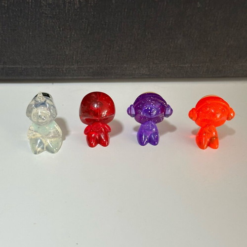 Gogo’s Crazy Bones glitter translucent collectible set like new