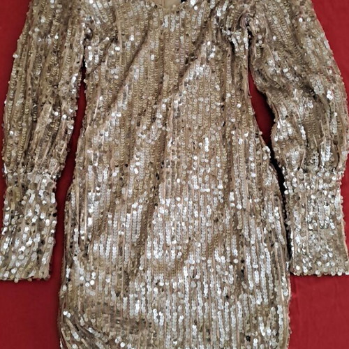 Evening women's dress, beige, size S