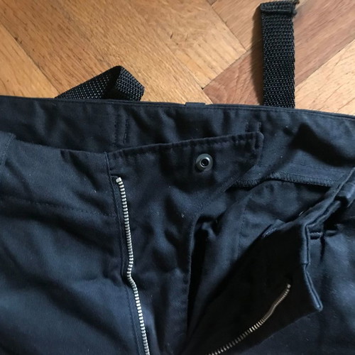 Black men's pants with pockets used, size M, rock metal style