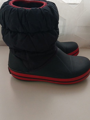 Crocs kids boots used, blue, sizes 33-34