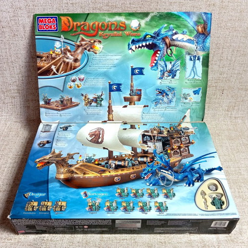 Mega Bloks Dragons Krystal Wars Man-O-War Warship 2003