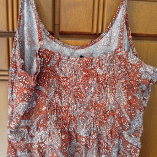 Pink Woman airy printed dress size M like new, multicolor