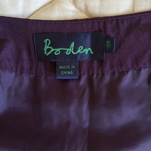 Boden Purple Silk-Blend Sleeveless Cocktail Dress Size M/L like new