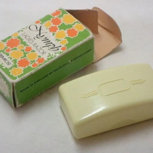 Vintage Nymph Ladies 3-piece shaving razor like new with original box