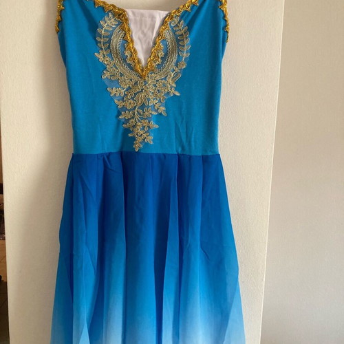 Ballet costumes new, various children's sizes, blue and turquoise