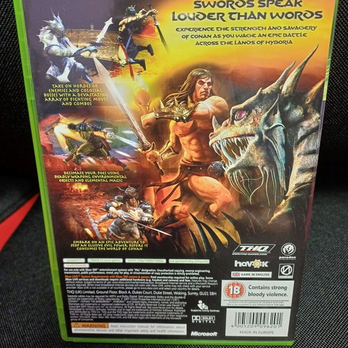 Conan Xbox 360 game like new with manual