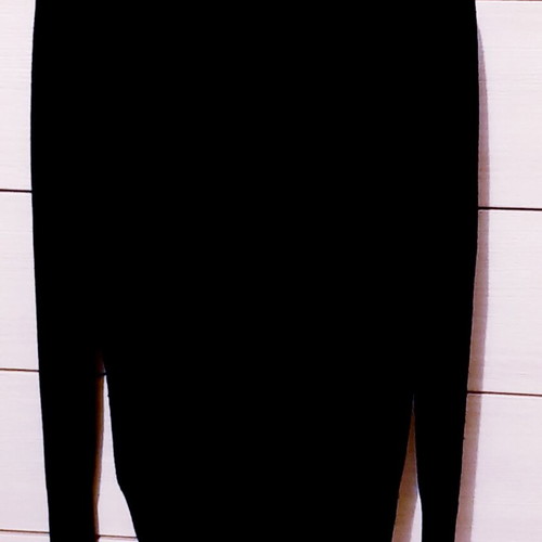 Zara black V-neck pullover sweater used, rayon 80%, medium size