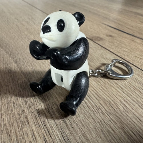 Panda articulated keychain figure like new
