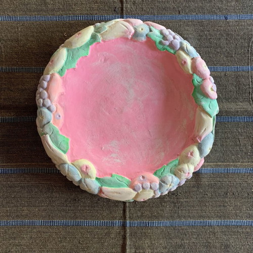 Wooden fruit platter handmade, new, 30 cm