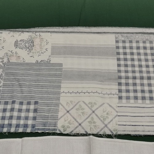 Tablecloth and fabric used, 1940s era
