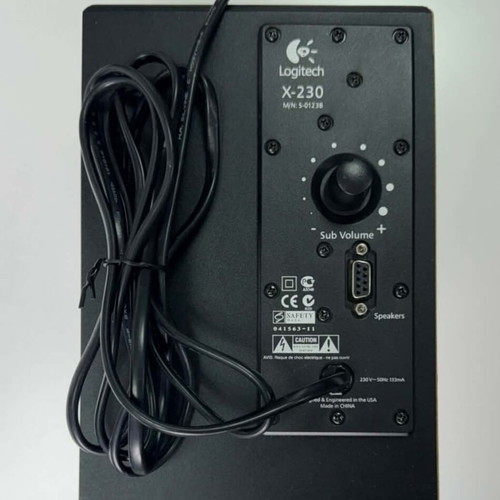 Logitech X-230 computer speakers 2+1 used with subwoofer