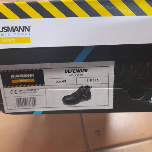 Krausmann Defender S1P Safety Boot new black size 44