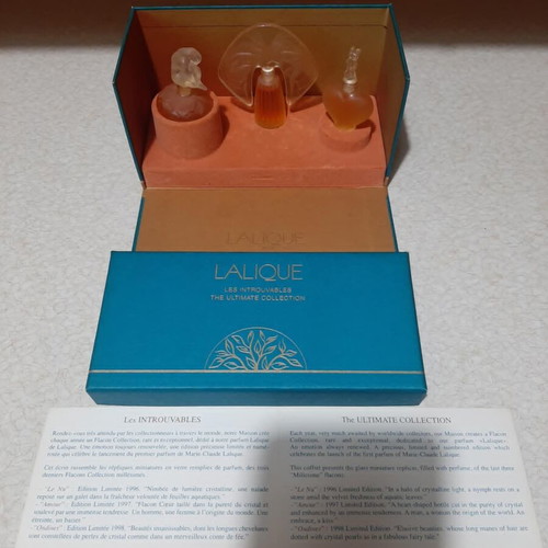 Les Introuvables The Ultimate Collection Crystal Rare Limited Bottles by Lalique Pure Parfum new