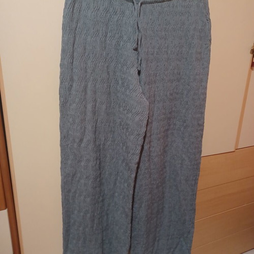 Pull & Bear fabric pants, size M, blue