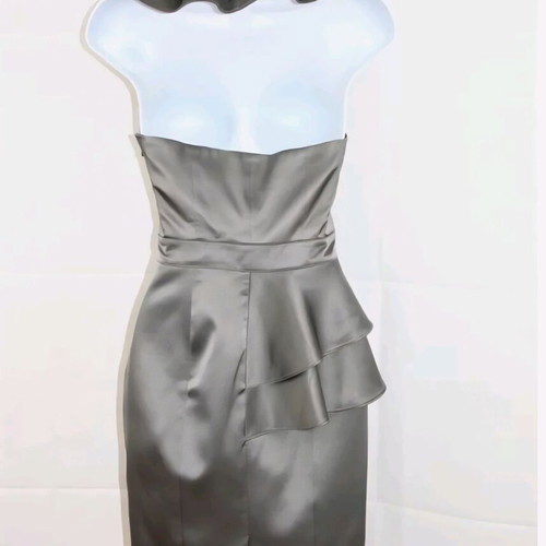 Karen Millen halter dress new, grey silver, size L