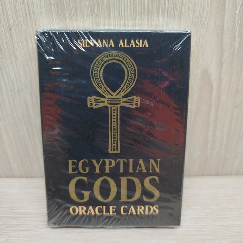 Egyptian oracle cards Silvana Alasia new, papyrus printed, 36 cards