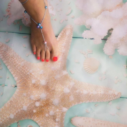 Barefoot jewelry for the feet, handmade. Brand new.