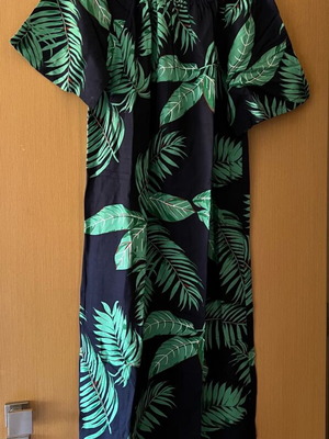 Women's dress used, linen blend, size S, multicolor