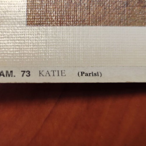 Vintage painting "Katie" by Carlo Parisi, used, large size