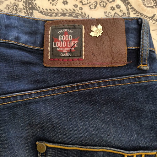 Dsquared2 men's jeans no 33 used, blue, size M