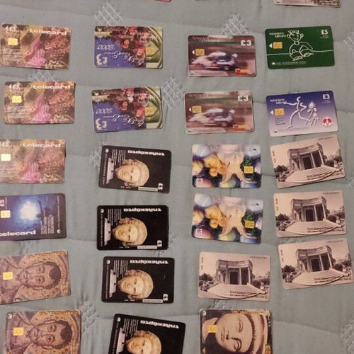 OTE and Cyprus phone cards used, pack of 75 pieces
