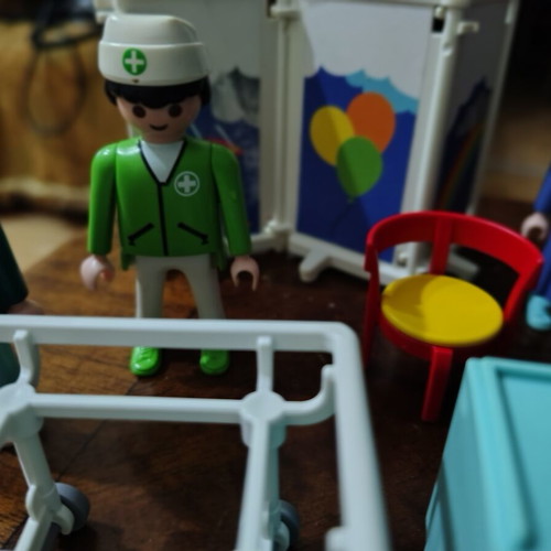Playmobil hospital set with figures and accessories