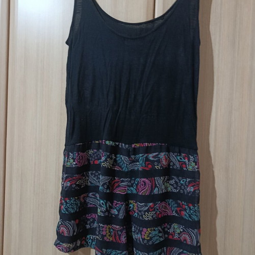 Pull & Bear one-piece shorts S used, black and multicolor