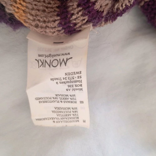 Monki vintage knitted blouse like new, beige and purple