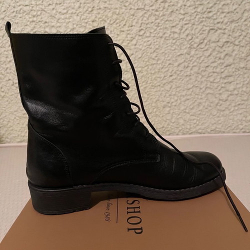 Workshop Shoes leather boots size 41 used, black