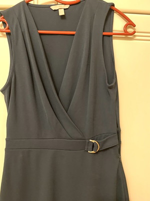 H&M dark cypress dress with side zipper, new, size S