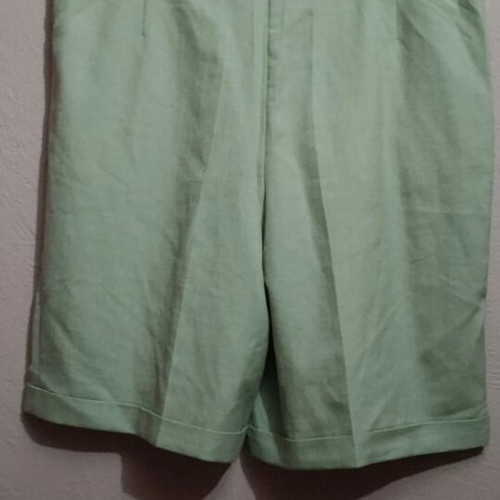 Guy Laroche high-waist linen pants new, beige, XXL