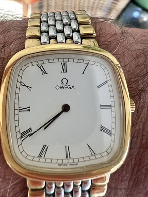Omega De Ville Quartz Vintage δίχρωμο ρολόι σαν καινούργιο