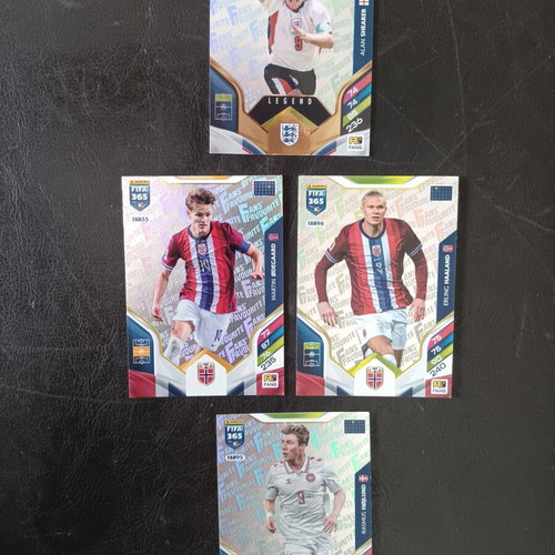 Adrenalyn XL 2026 Panini FIFA 365 Cards Norway, Denmark & England National Teams like new