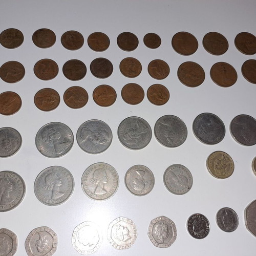 English coins used, pack of 48 pieces