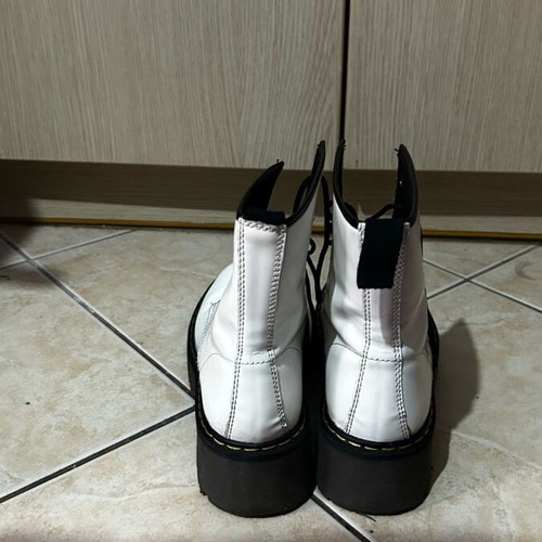 Corina white patent leather boots size 38 like new