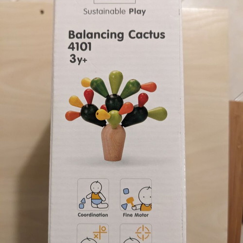 Balancing Cactus wooden toy like new Plan Toys